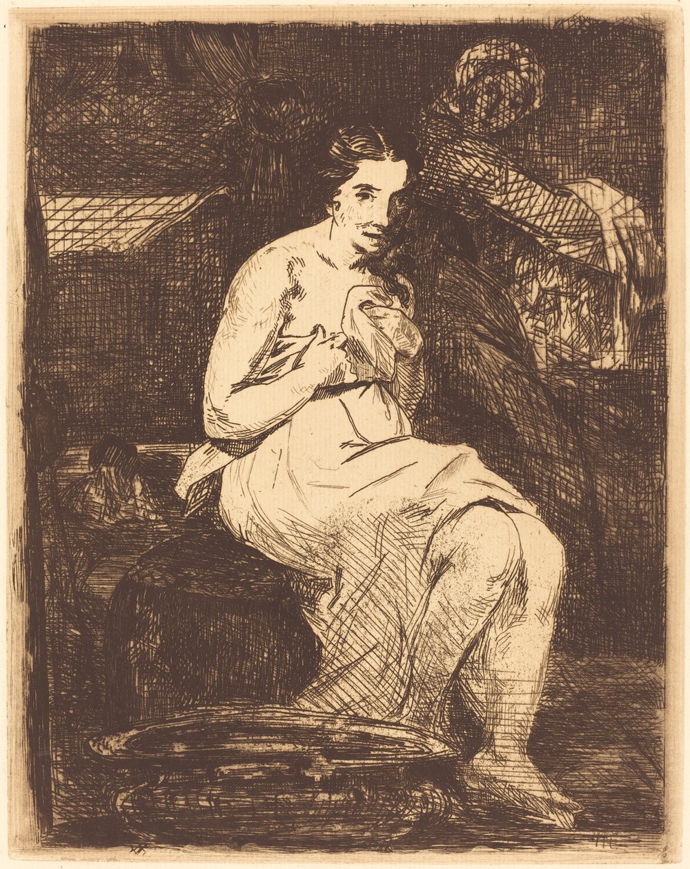 The Toilette La toilette, 1862. tekijältä Édouard Manet