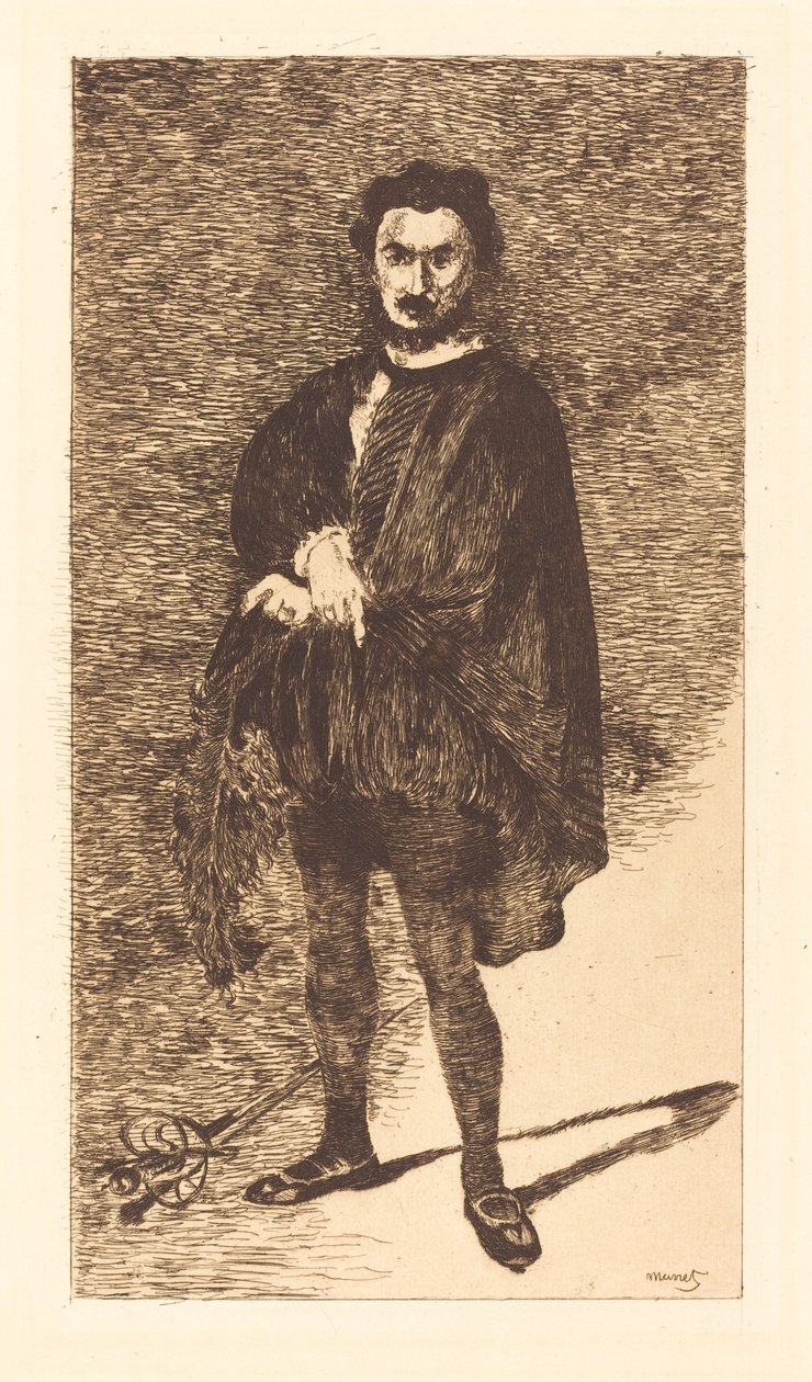 Traaginen näyttelijä Traaginen näyttelijä, 1866. tekijältä Édouard Manet