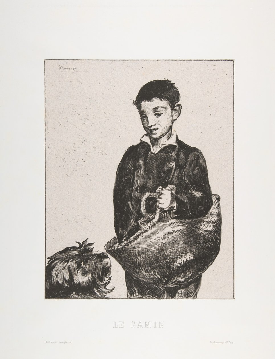 Urchin, 1868. tekijältä Édouard Manet