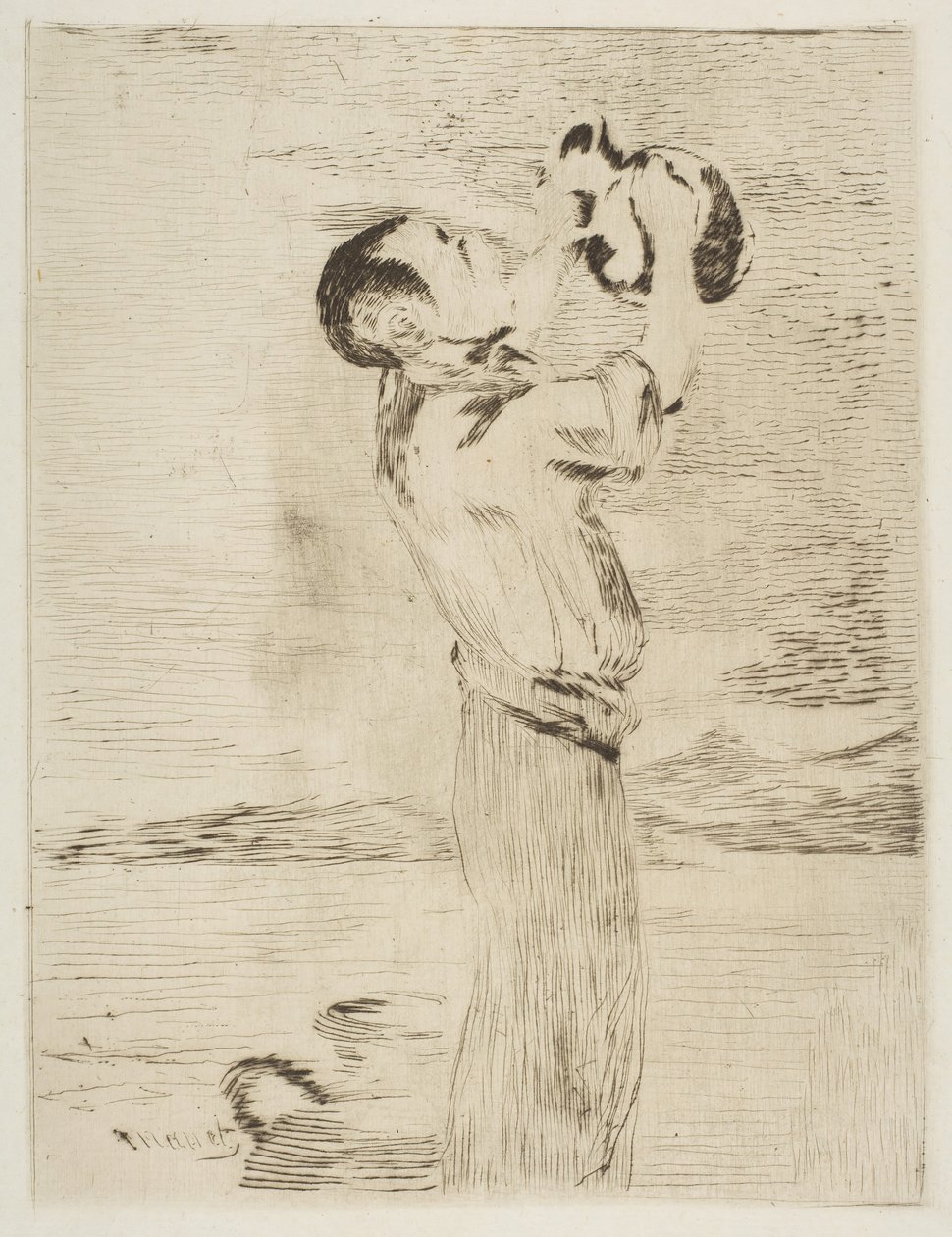 Vedenjuomari, 1870-74. tekijältä Édouard Manet