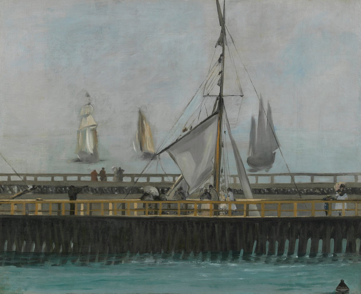 Boulogne-sur-Merin laituri, 1868 tekijältä Édouard Manet