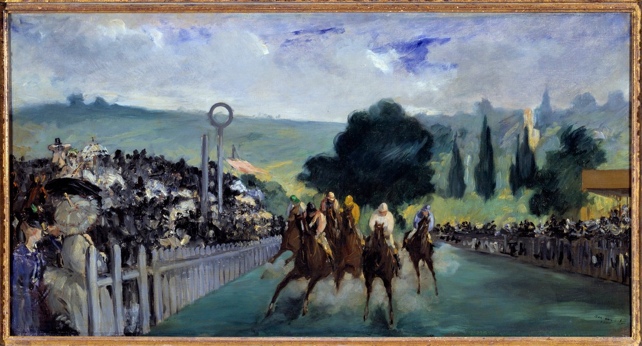 Kilpailut Longchampissa tekijältä Édouard Manet