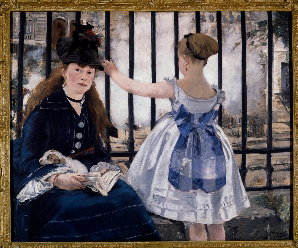 Rautatie (tai Gare Saint Lazare) tekijältä Édouard Manet
