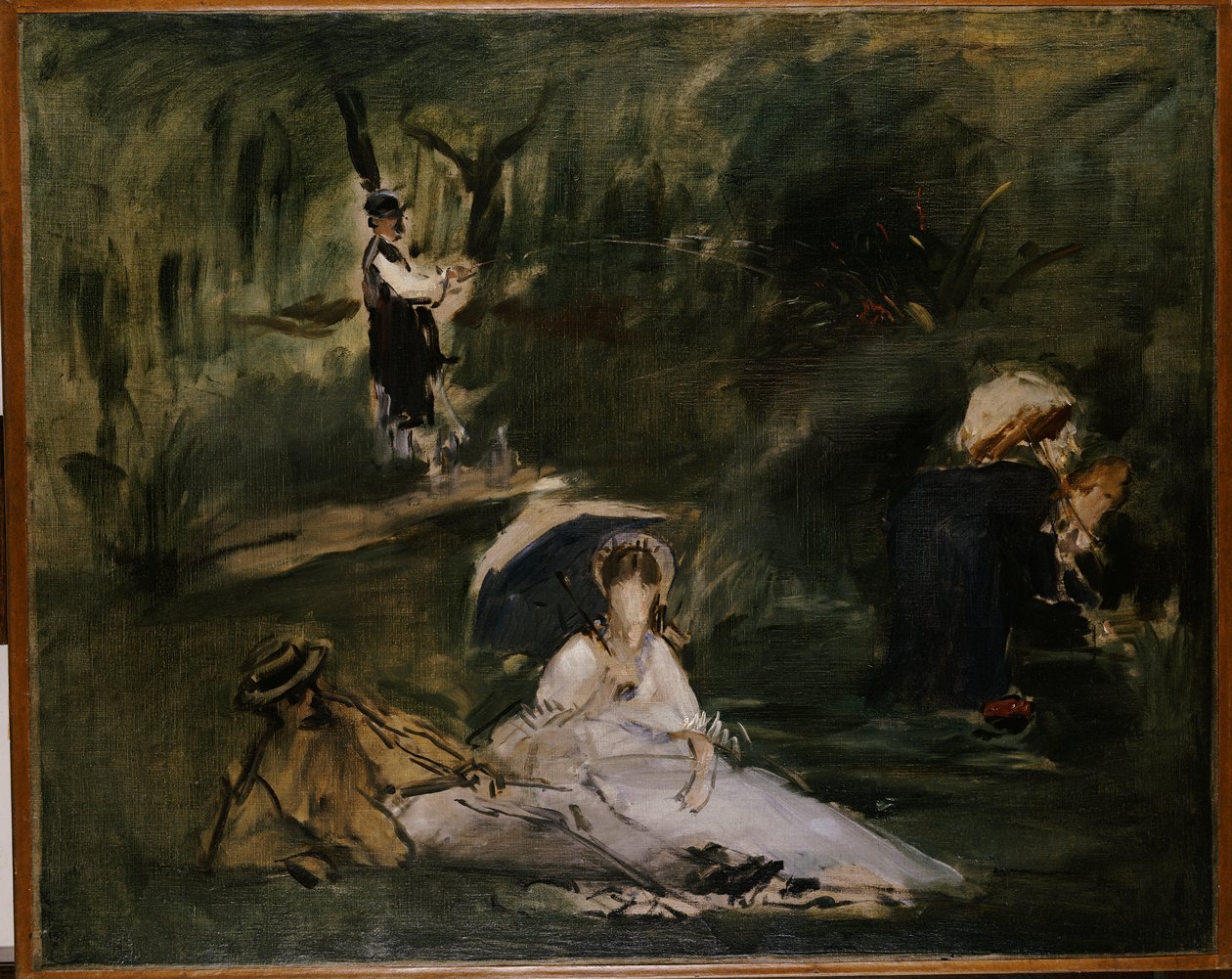 Puiden alla tekijältä Édouard Manet