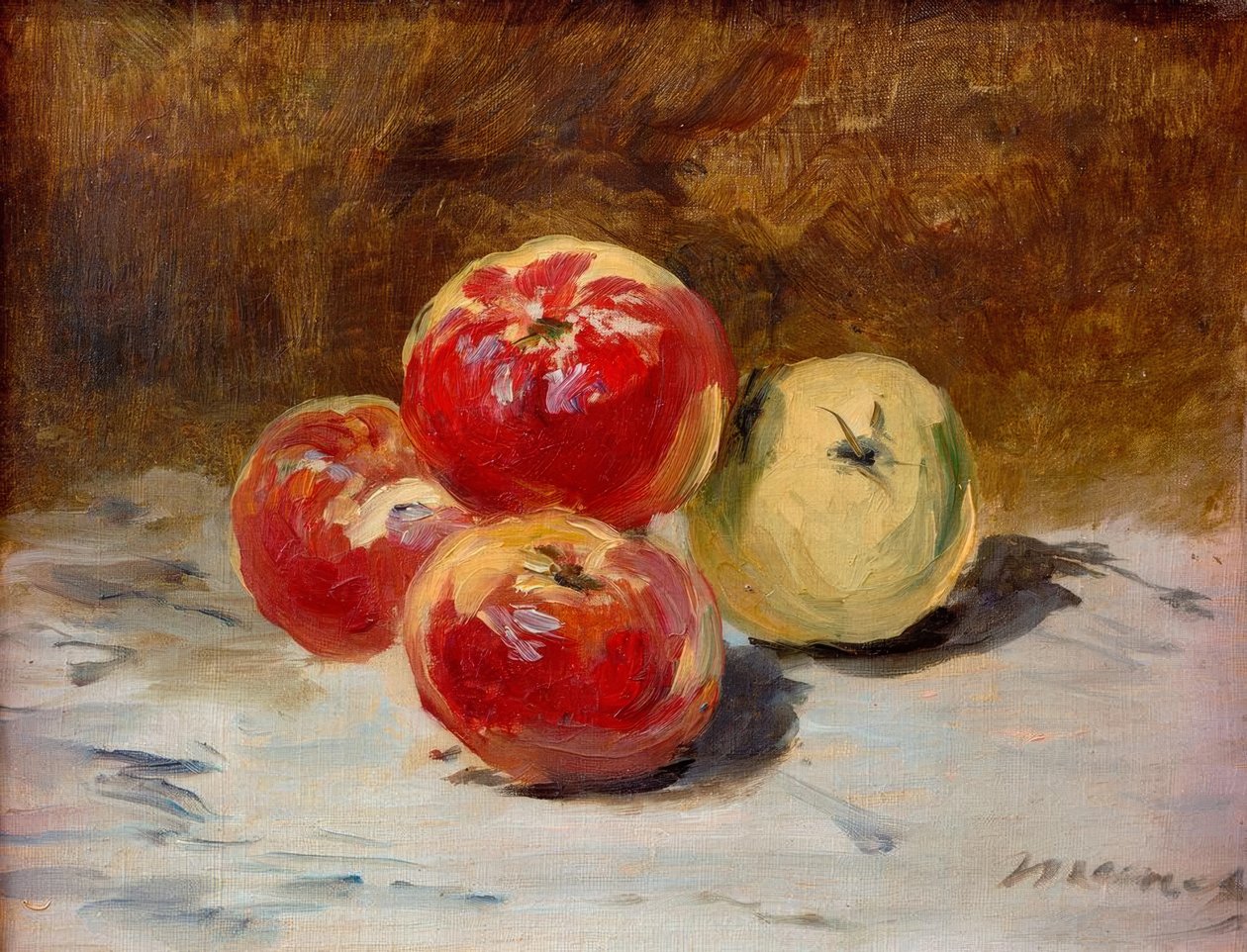 Vier Äpfel tekijältä Édouard Manet