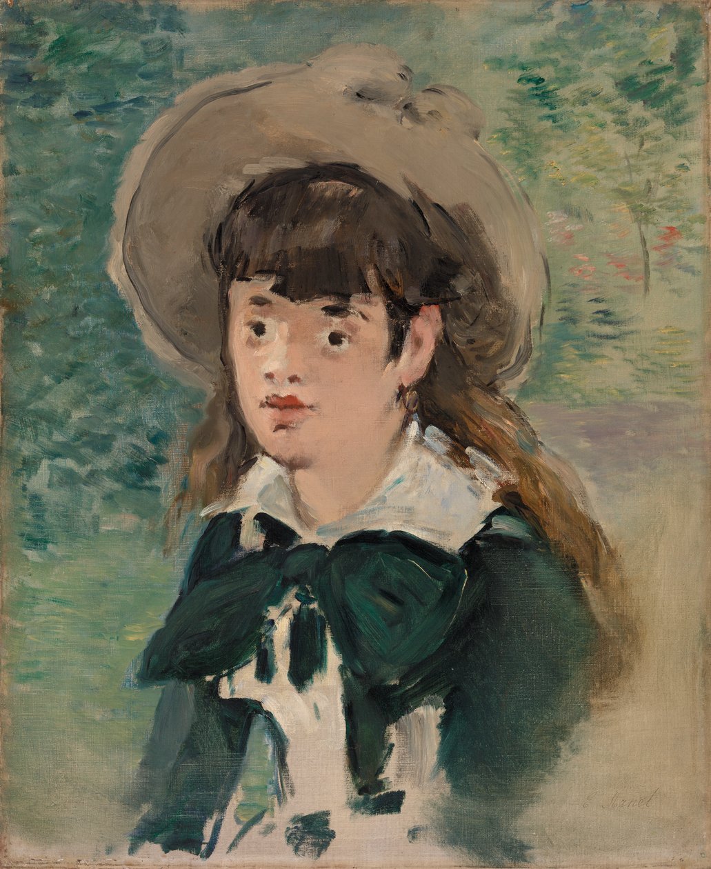 Nuori tyttö penkillä tekijältä Édouard Manet