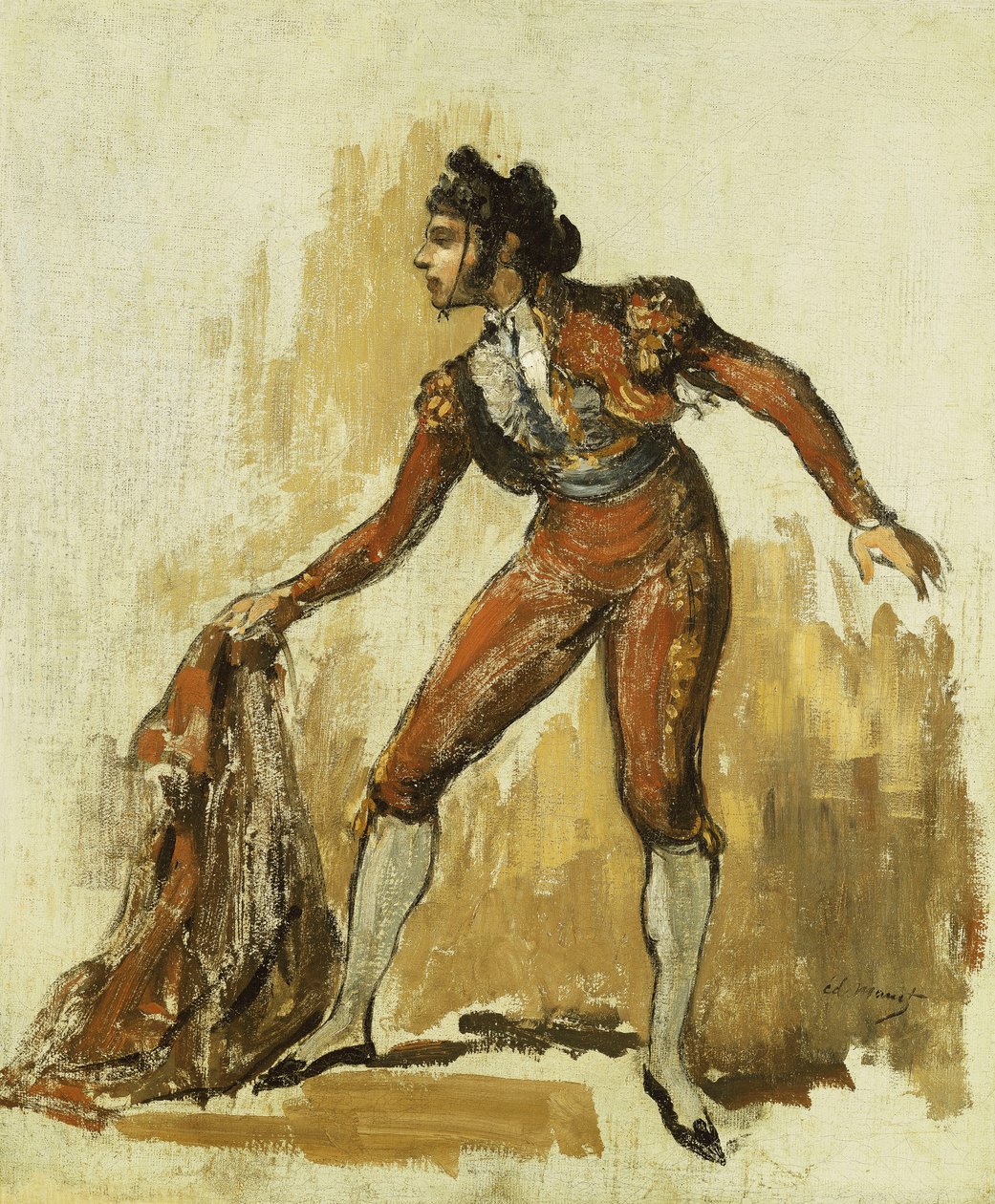 Nuori mies härkätaisteluasussa, 1862 tekijältä Édouard Manet