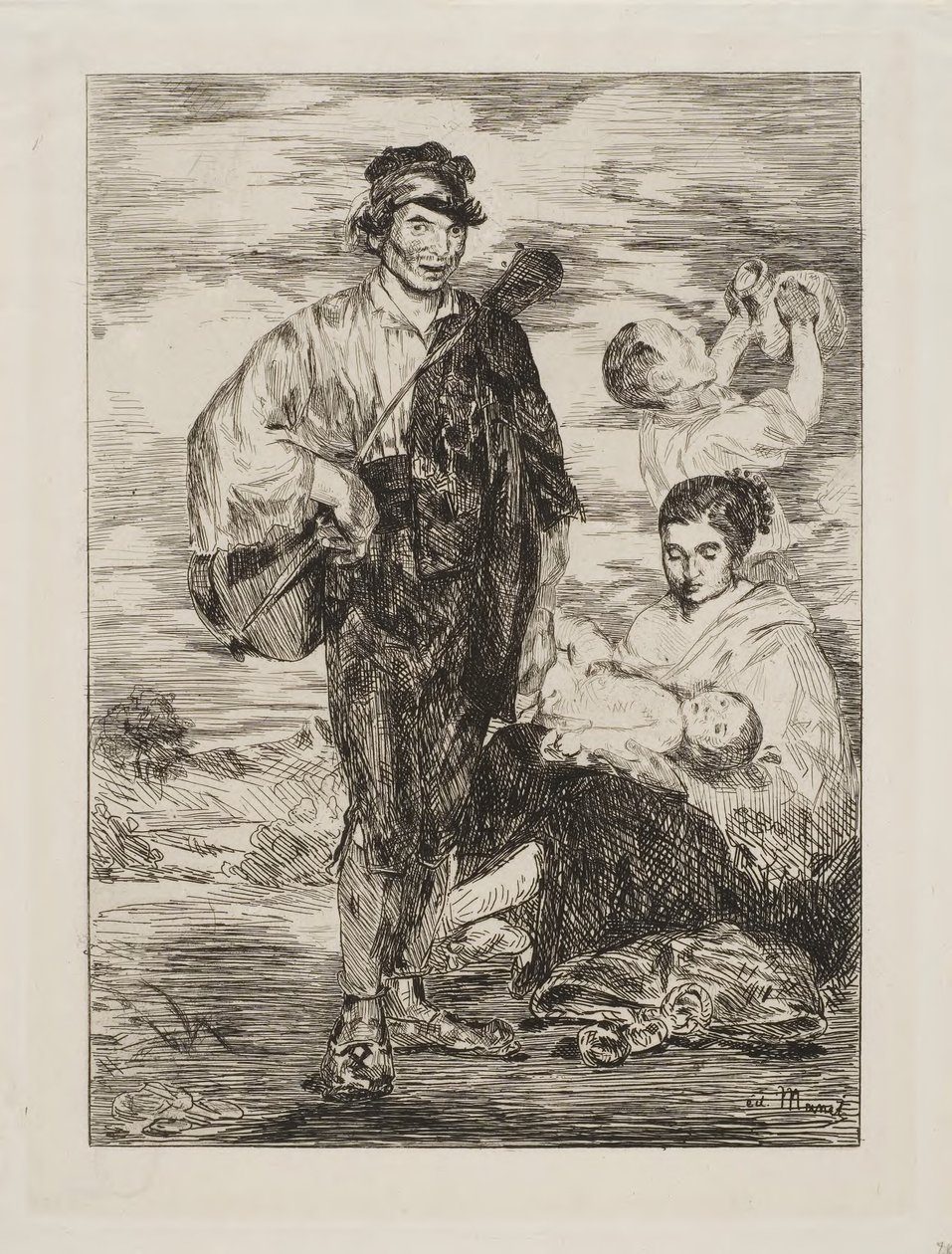 Mustalaiset tekijältä Édouard Manet