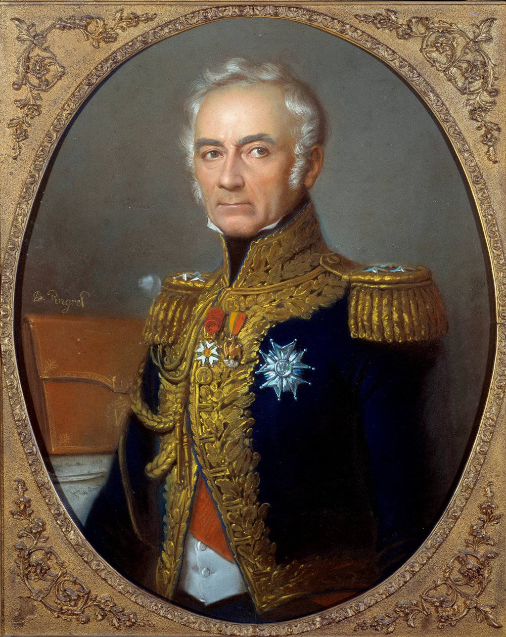 Charles Tristanin, Montholonin kreivin (1783-1853) muotokuva Edouard Pingretin (1788-1875) maalaus noin 1840, 82 x 67 cm. Paris, Musee de l
