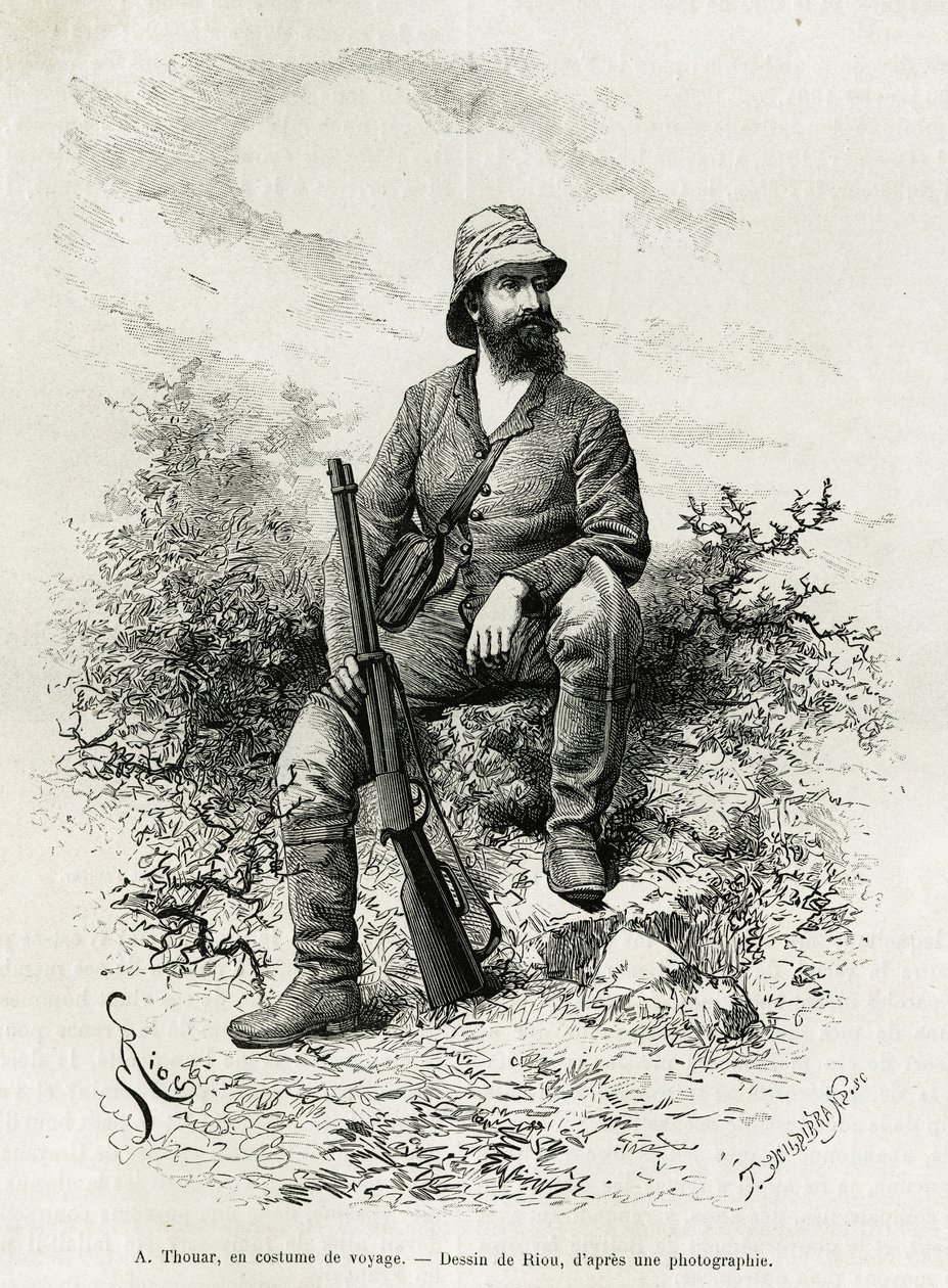 Emile Arthur Thouarin muotokuva tekijältä Edouard Riou