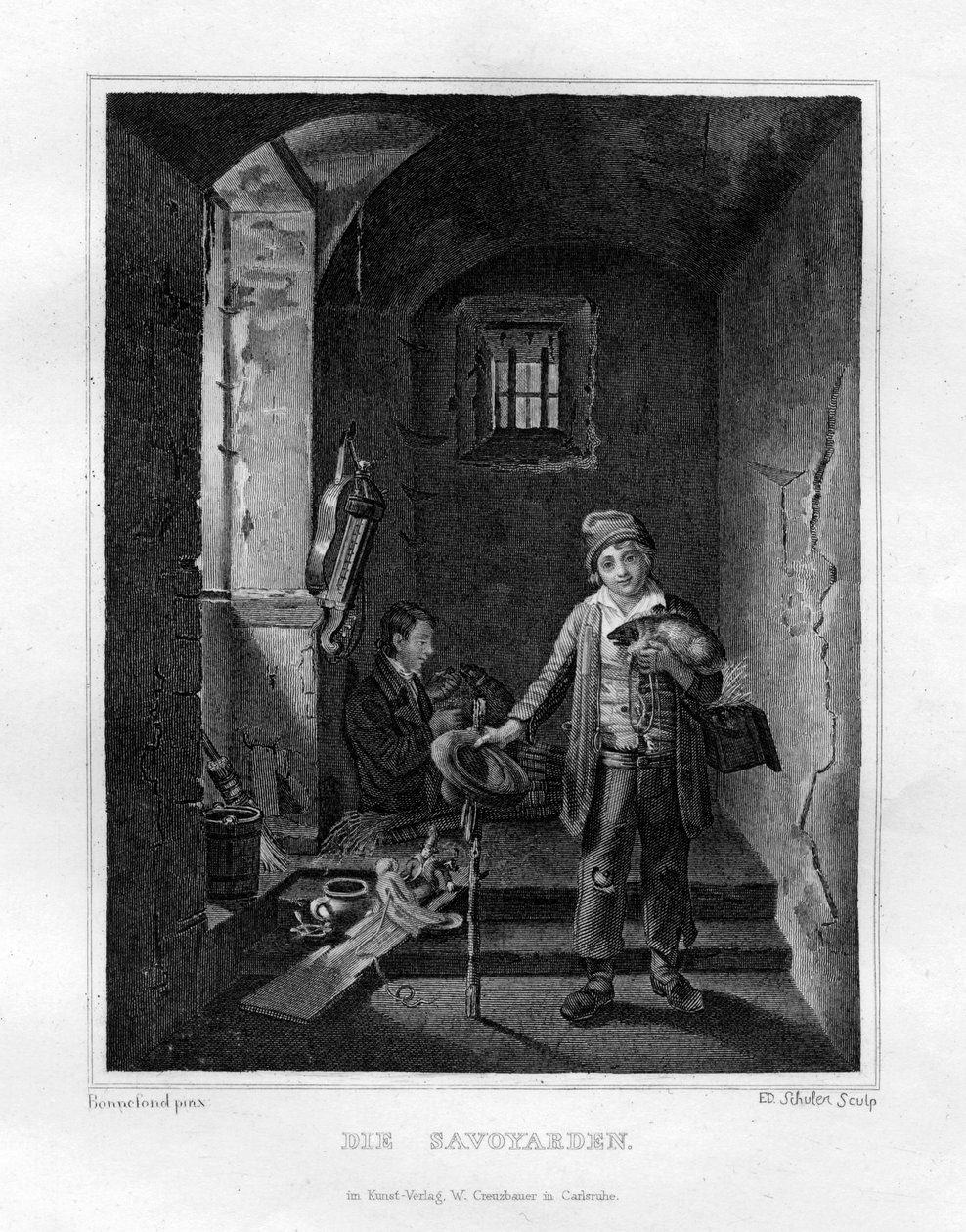 "Savoyards", c1833 tekijältä Edouard Schuler