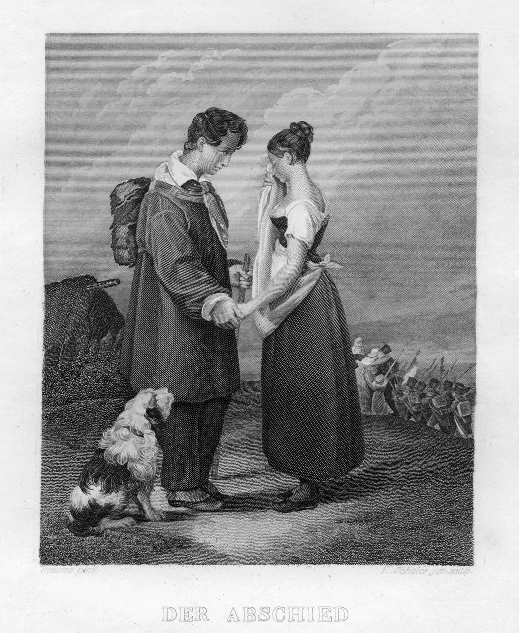 "Jäähyväiset", 1833 tekijältä Edouard Schuler