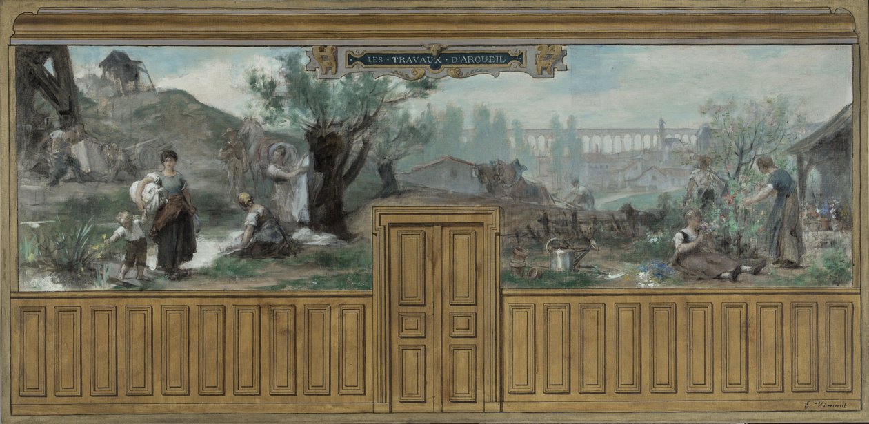 Arcueil-Cachanin kaupungintalon luonnos: Les travaux d