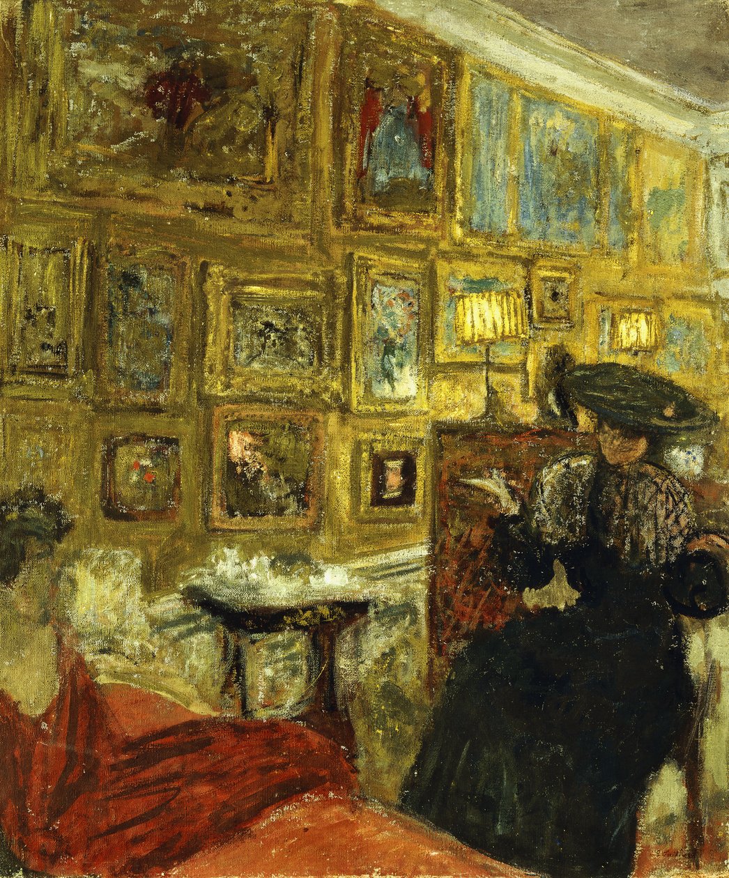 Vierailu Hesselissä; Vierailu Heseleihin, n. 1908 tekijältä Edouard Vuillard