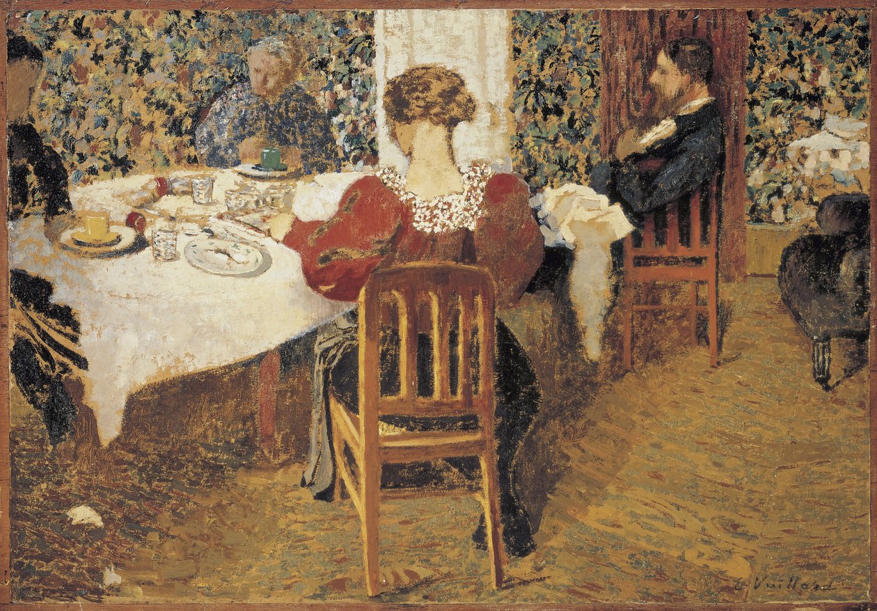 Pöydässä Le Dejeuner, 1892 tekijältä Edouard Vuillard