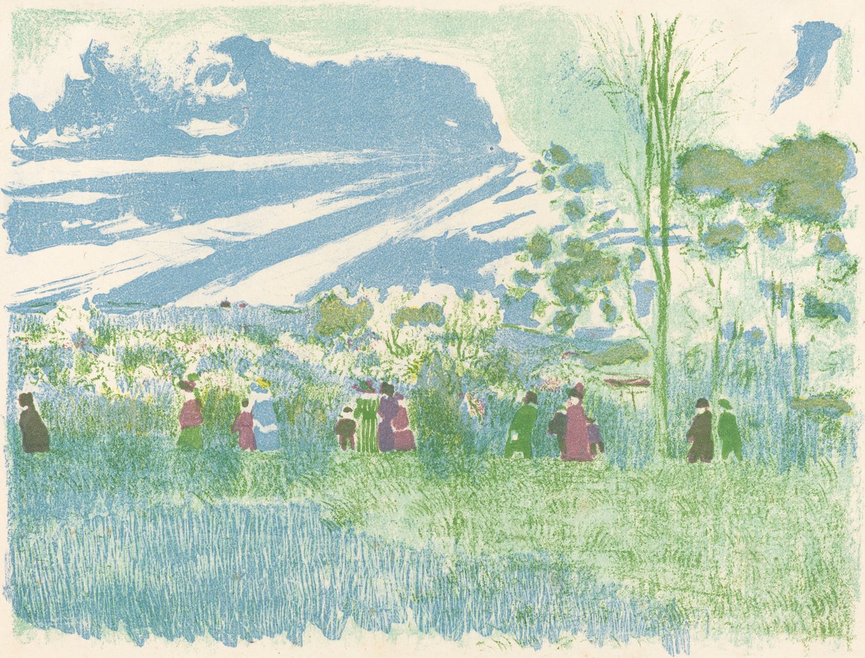 Across Country (A kulkee mestarit) tekijältä Edouard Vuillard