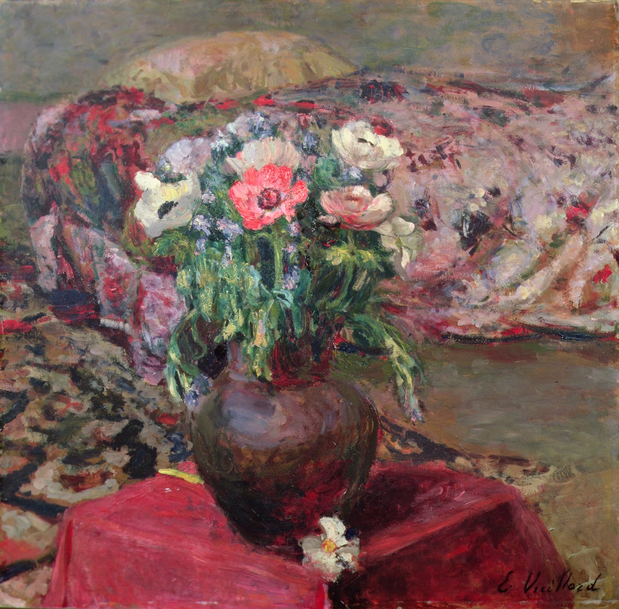 Anemones (öljy kankaalle) tekijältä Edouard Vuillard
