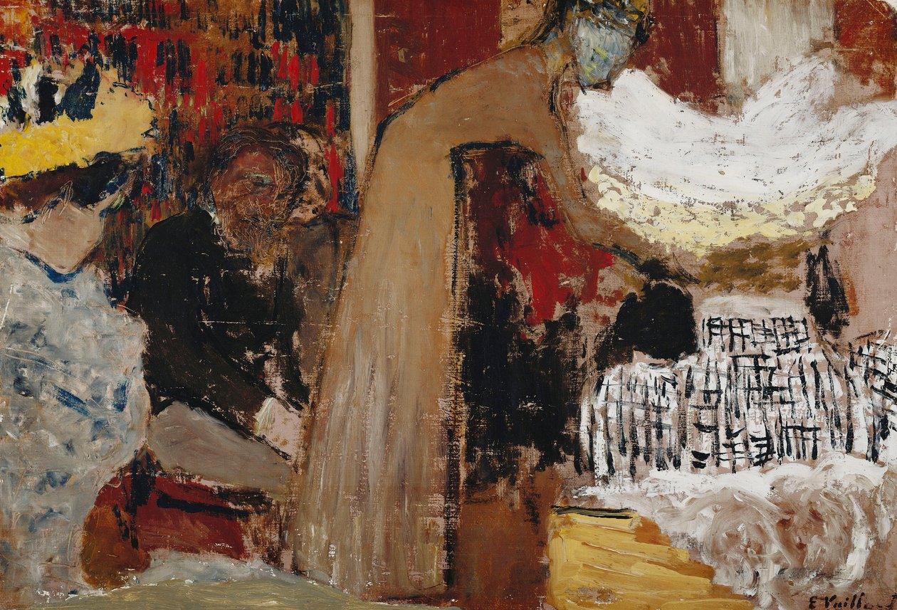Esityksessä; Au Spectacle, noin 1895 tekijältä Edouard Vuillard