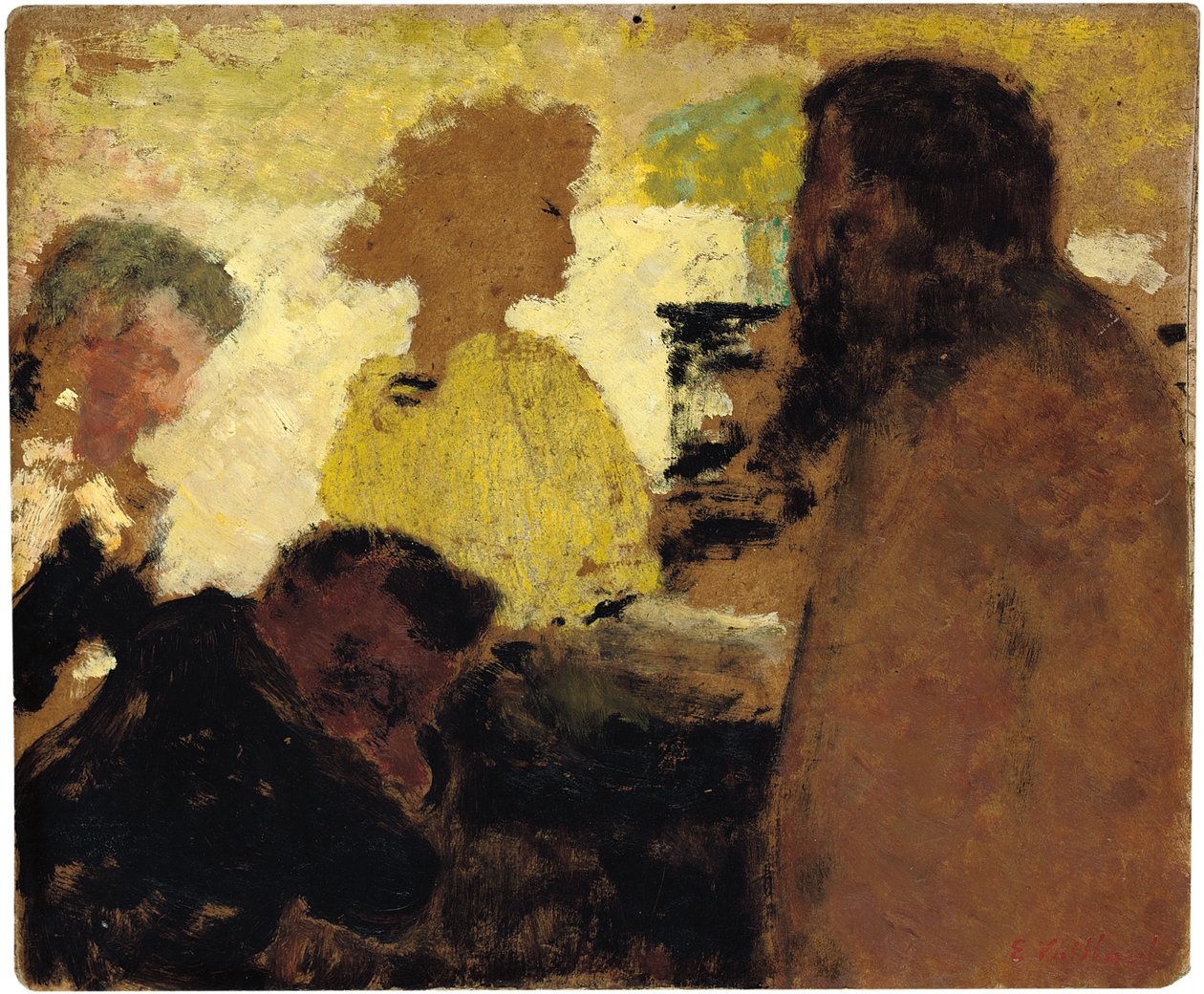 Pianolla, n. 1896 tekijältä Edouard Vuillard