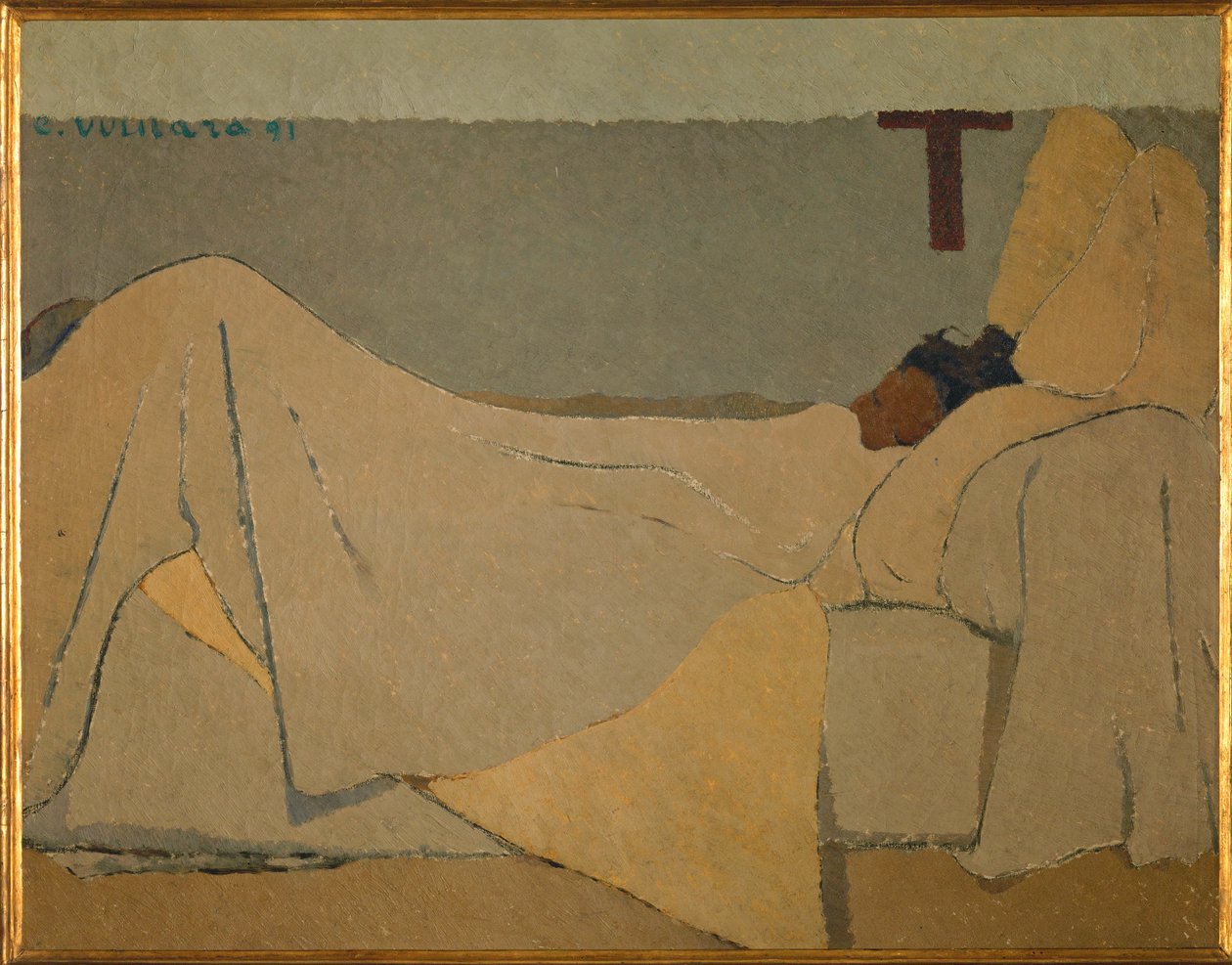 Sängyssä tekijältä Edouard Vuillard