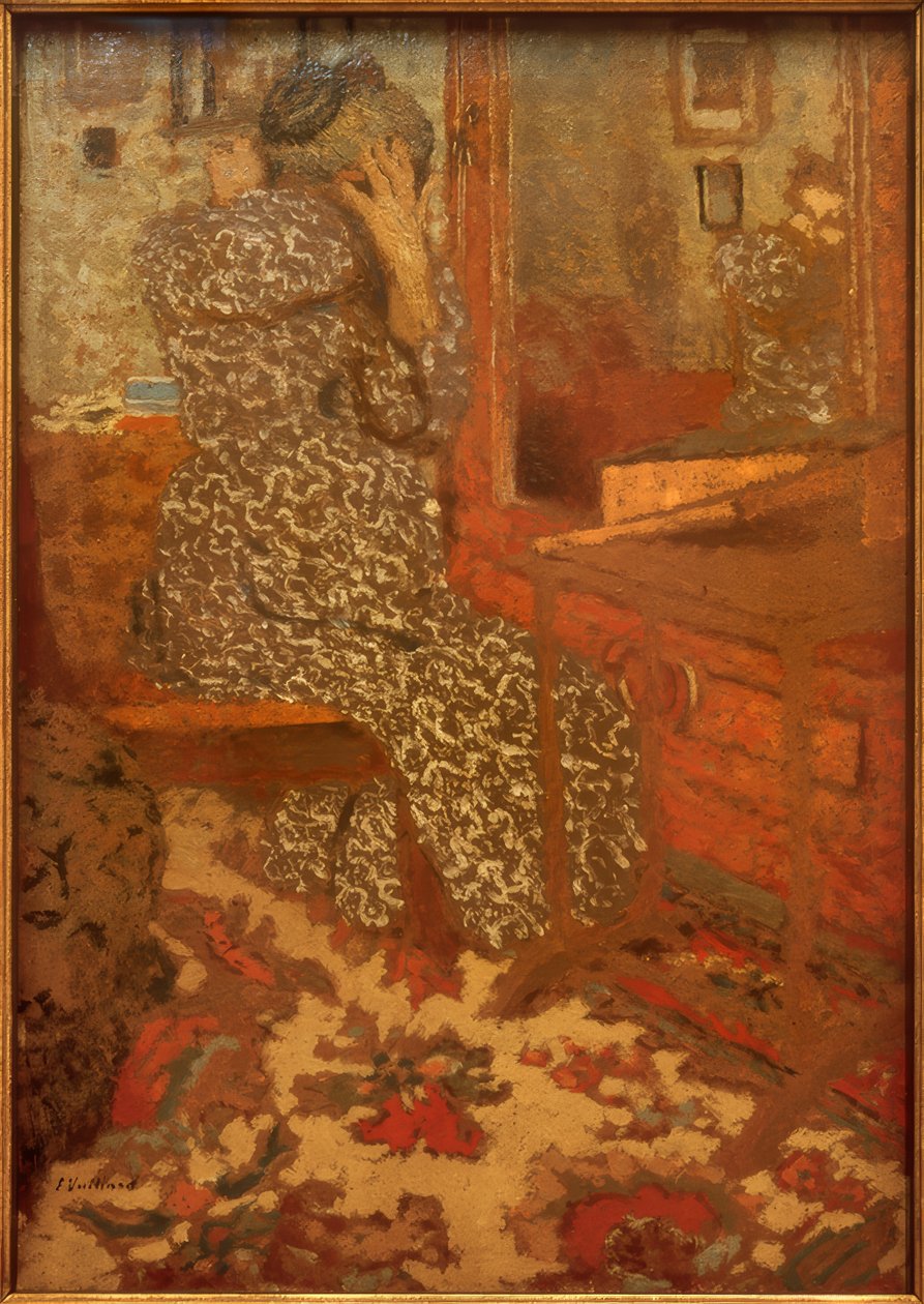 Kun teet hiuksia tekijältä Edouard Vuillard