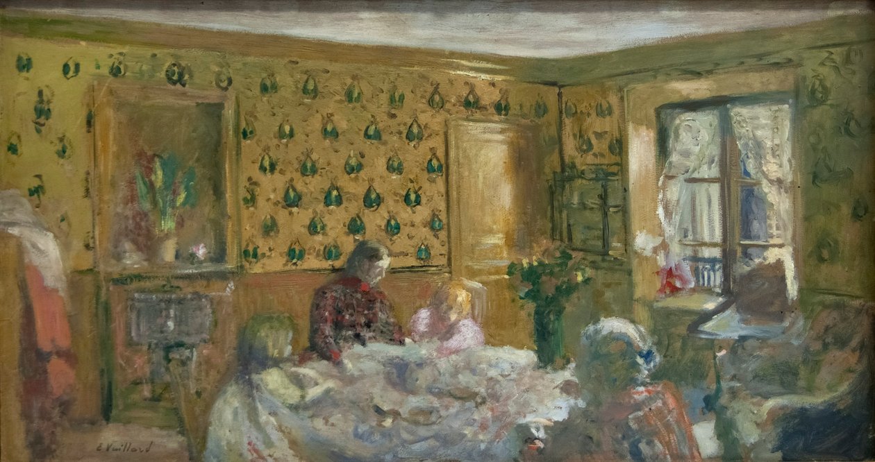 Työpöydän ääressä tekijältä Edouard Vuillard