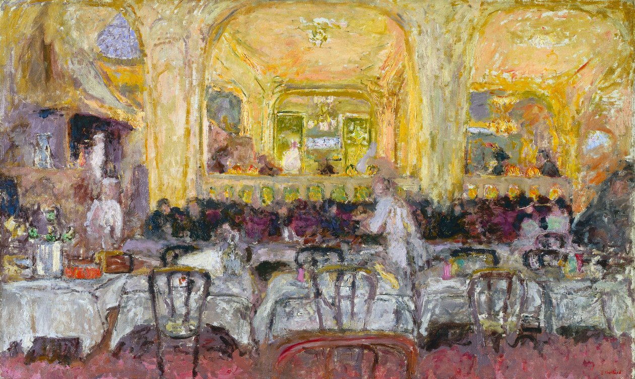 Café Wepler, n. 1908-1910, uusittu vuonna 1912 tekijältä Edouard Vuillard