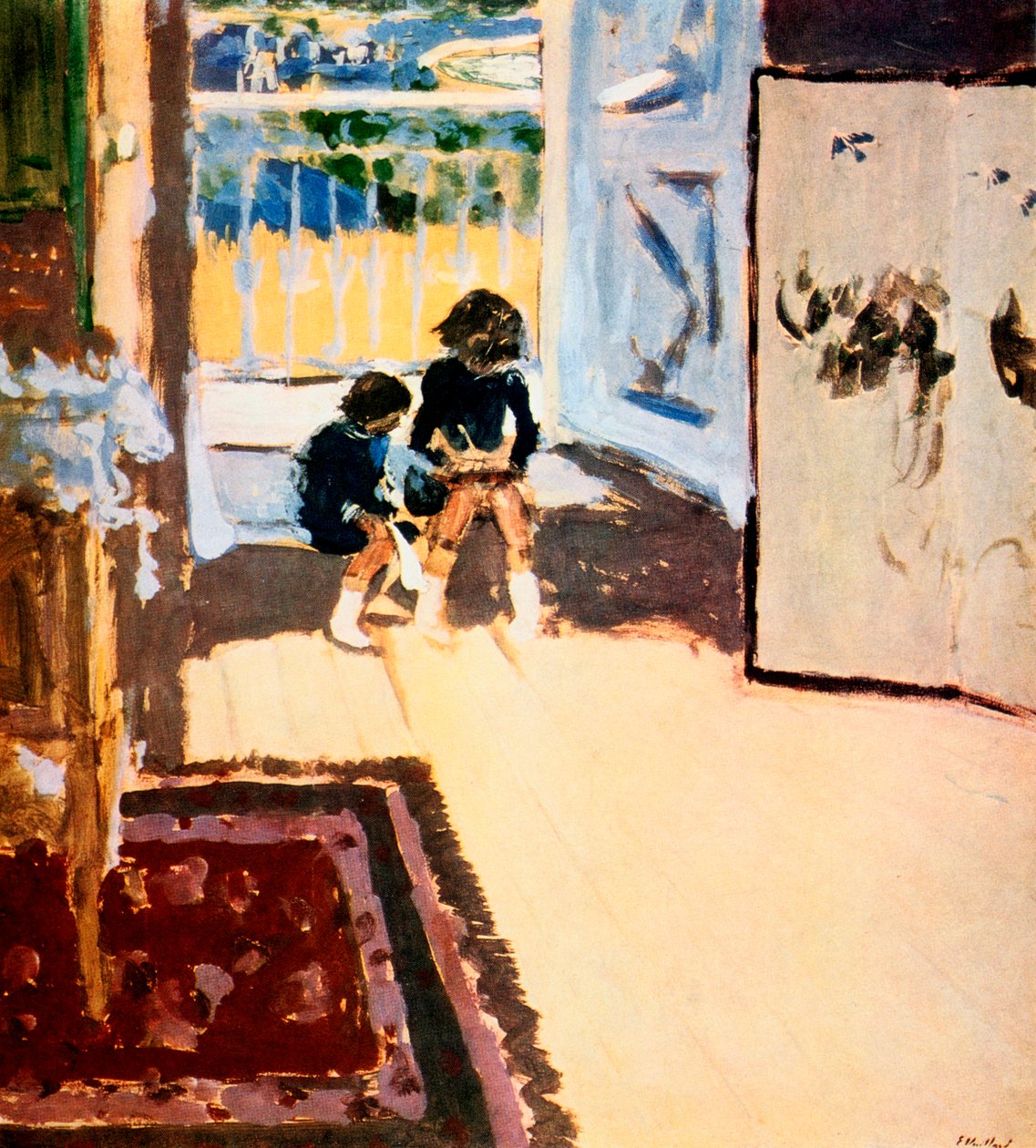 Lapset huoneessa, 1909 tekijältä Edouard Vuillard