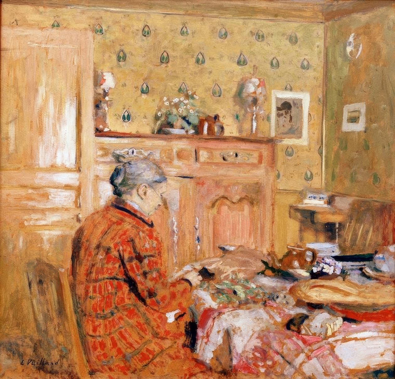 Das Frühstück tekijältä Edouard Vuillard