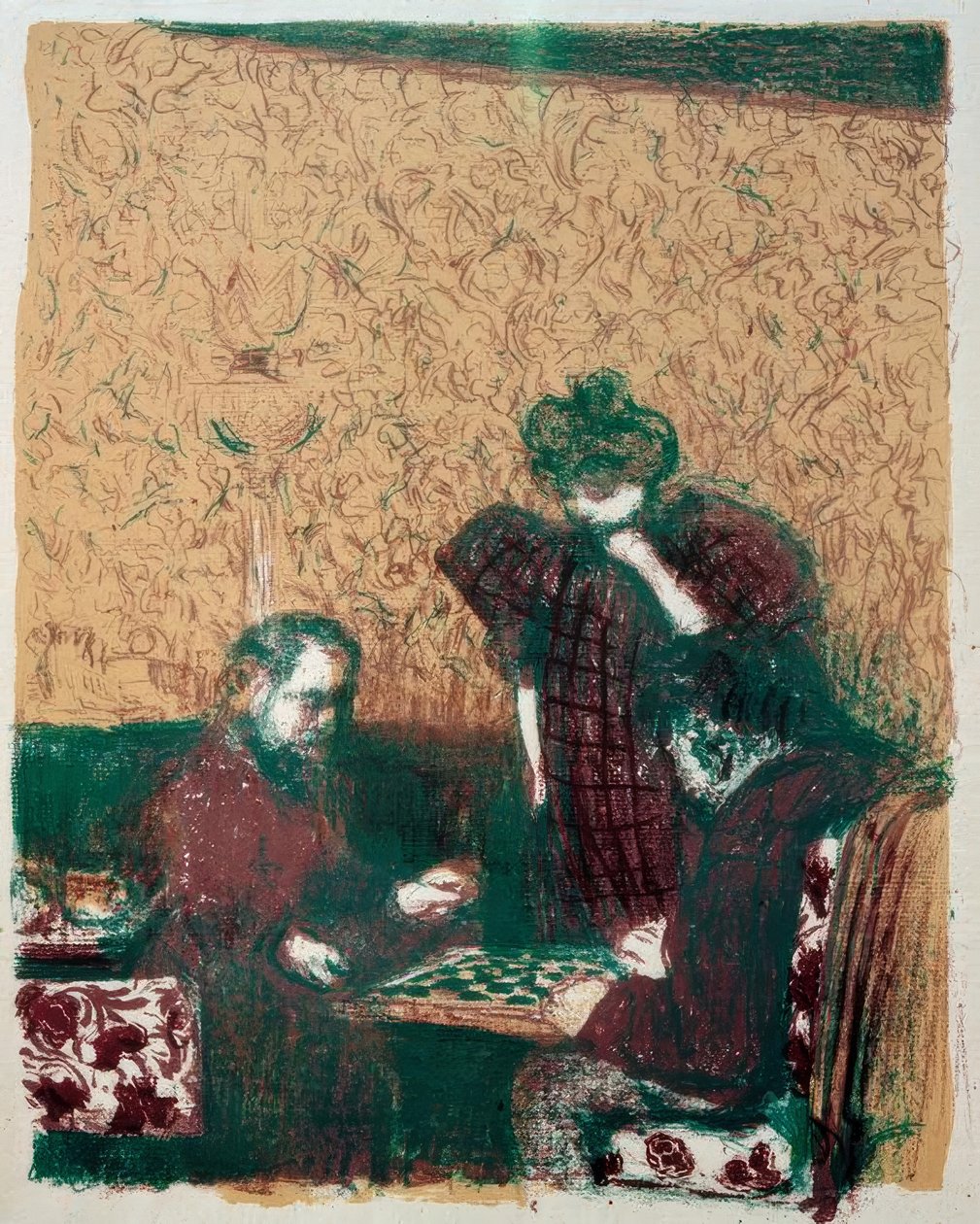 Die Damepartie tekijältä Edouard Vuillard