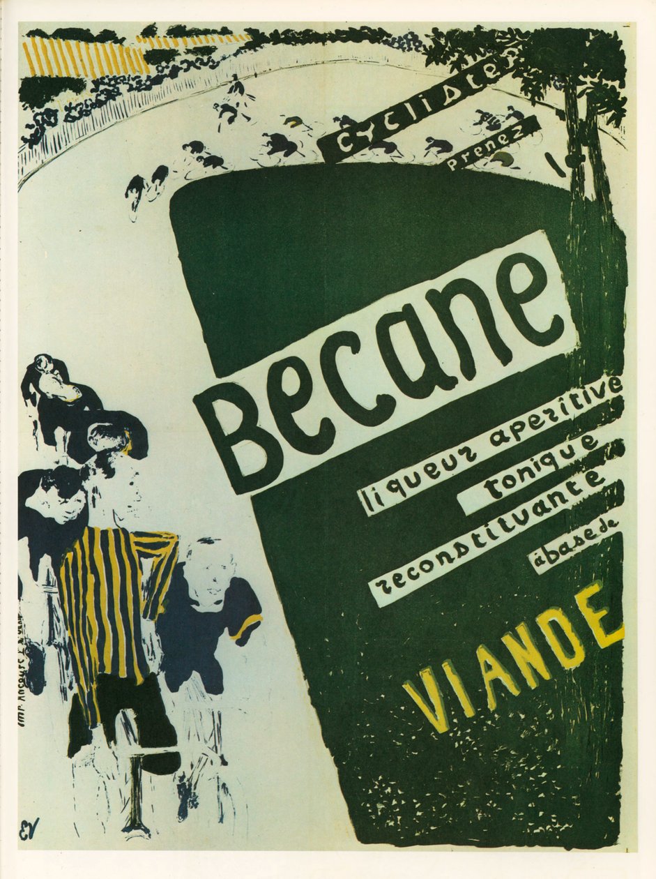 Edouard Vuillard: Becane - aperitiivinen tonic-likööri ... (litografia) tekijältä Edouard Vuillard