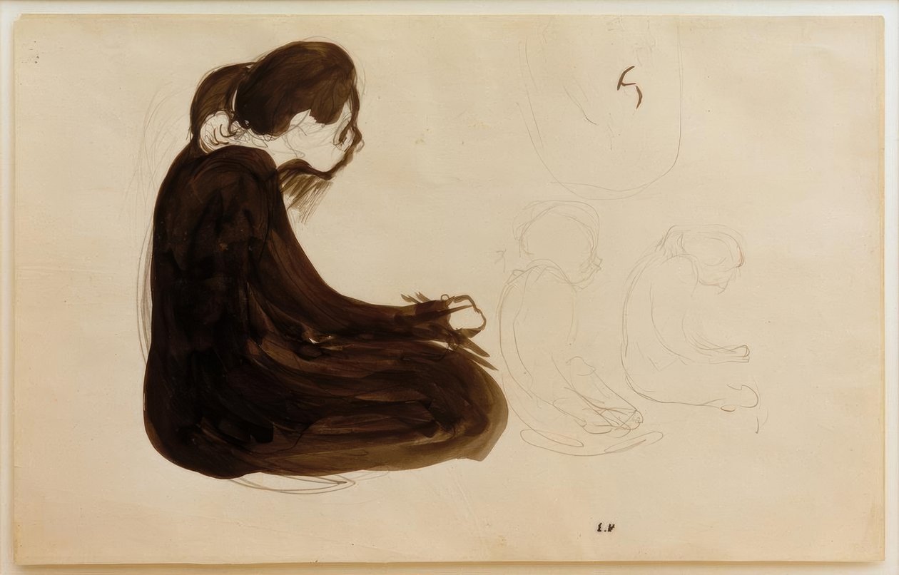 Femme assise tekijältä Edouard Vuillard