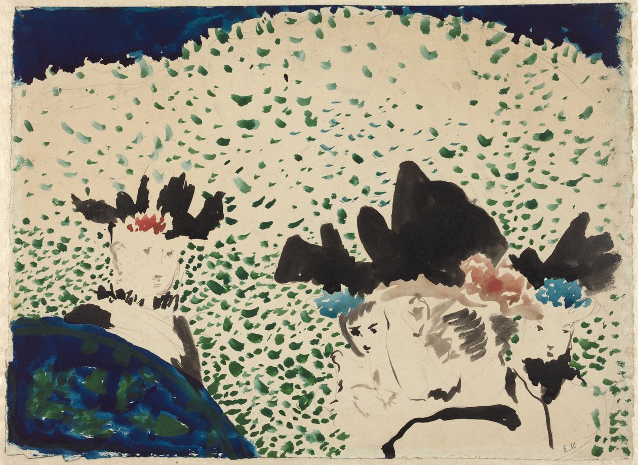 Neljä naista hienoissa hatuissa tekijältä Edouard Vuillard