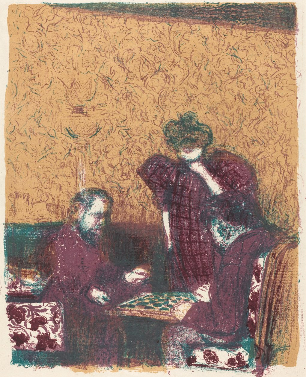 Tammipeli (La partie de ladies) tekijältä Edouard Vuillard