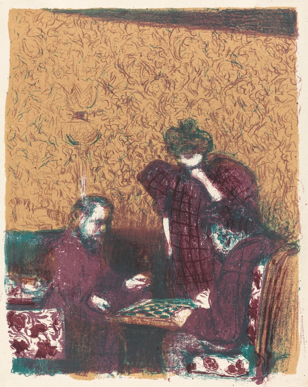 Tammipeli (La partie de ladies) tekijältä Edouard Vuillard