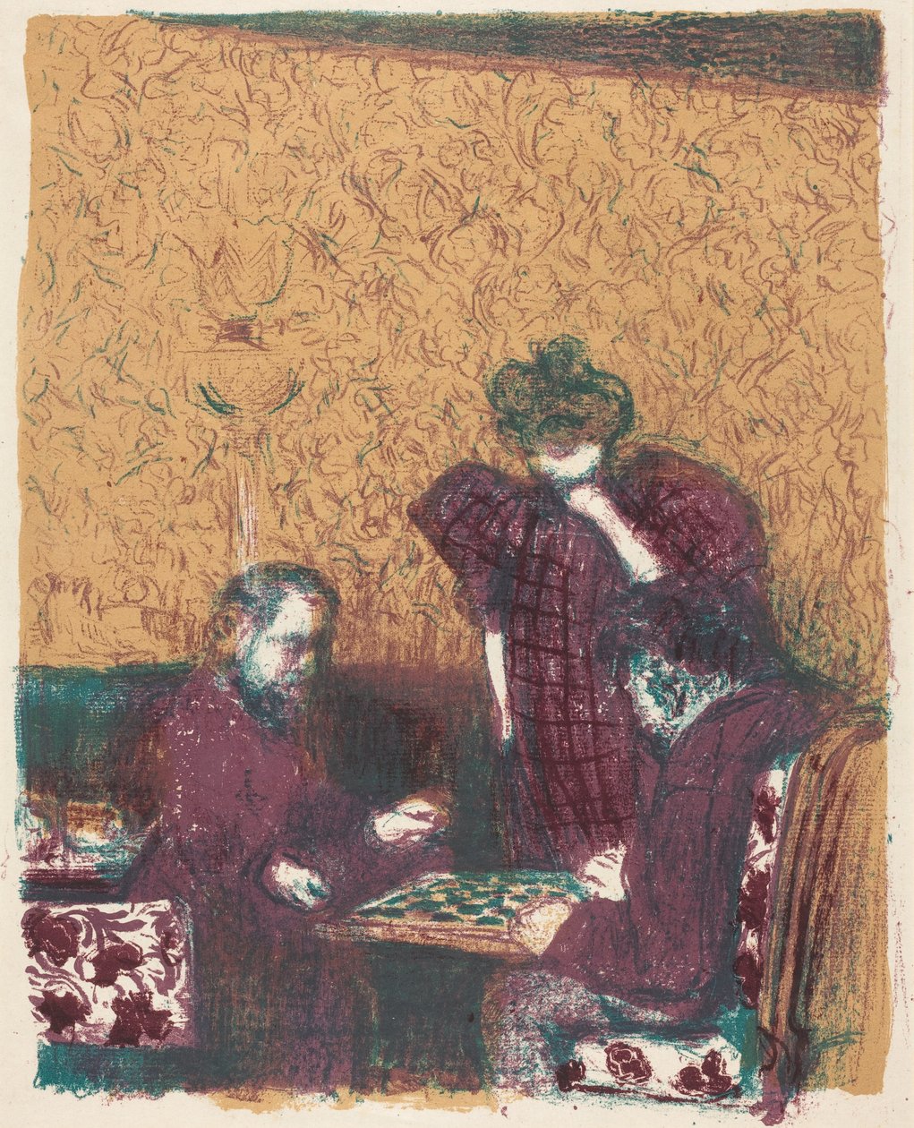 Das Damespiel tekijältä Edouard Vuillard