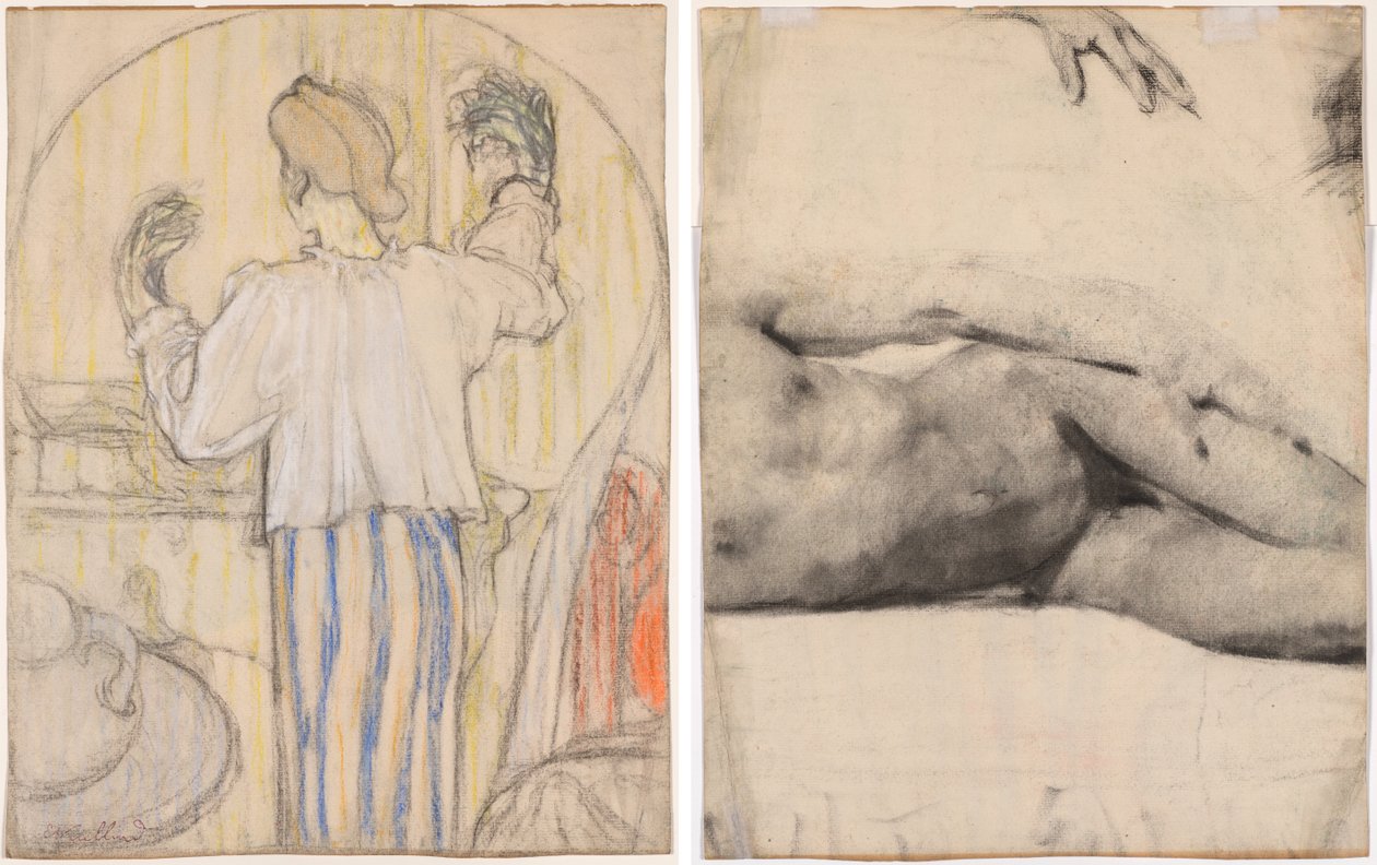 Peilin edessä tekijältä Edouard Vuillard