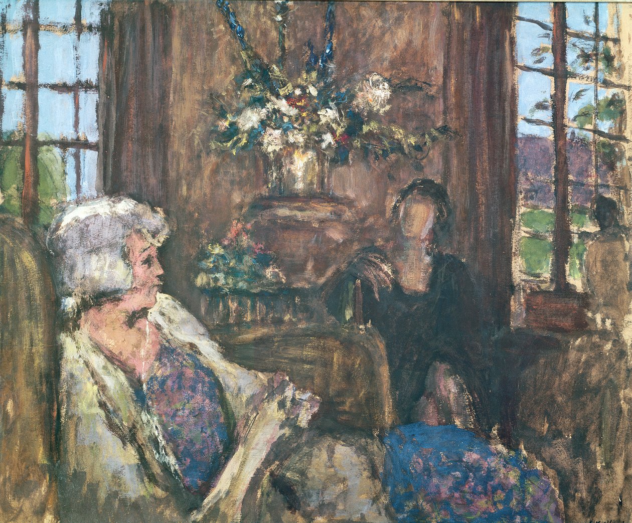 Sisustus (guassi) tekijältä Edouard Vuillard