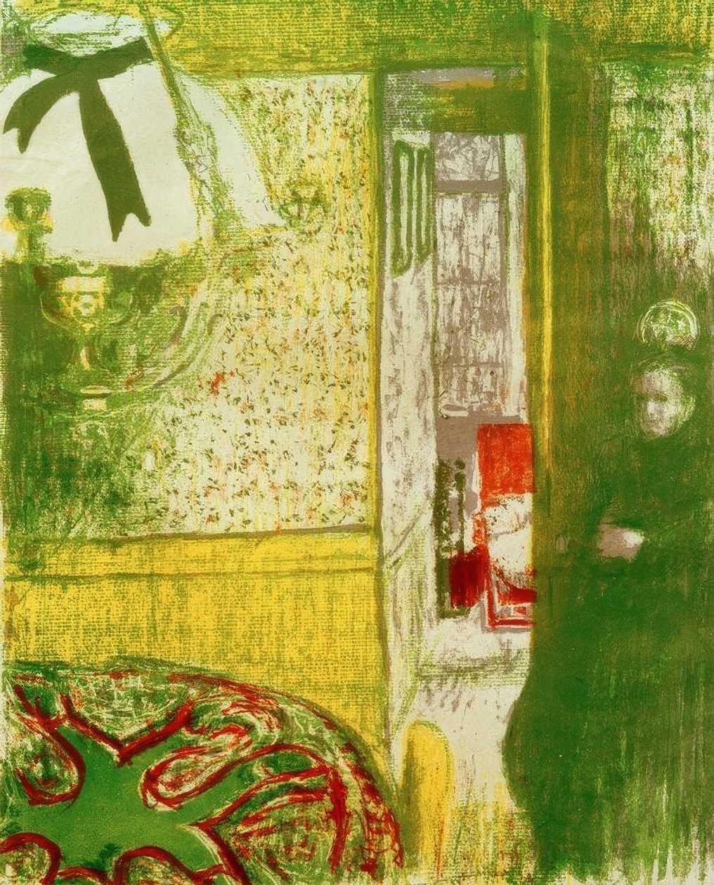 Intérieur à la jousitus tekijältä Edouard Vuillard