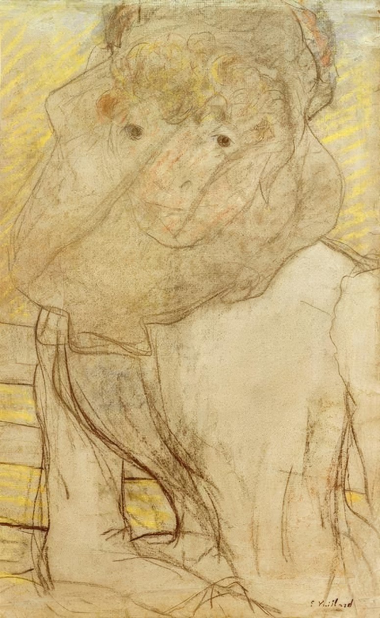 Jeune femme à la violette tekijältä Edouard Vuillard