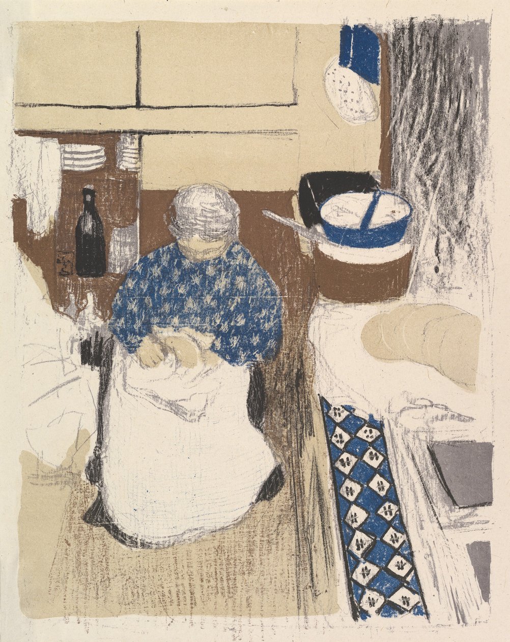 Cook, sarjasta Maisemat ja sisätilat tekijältä Edouard Vuillard