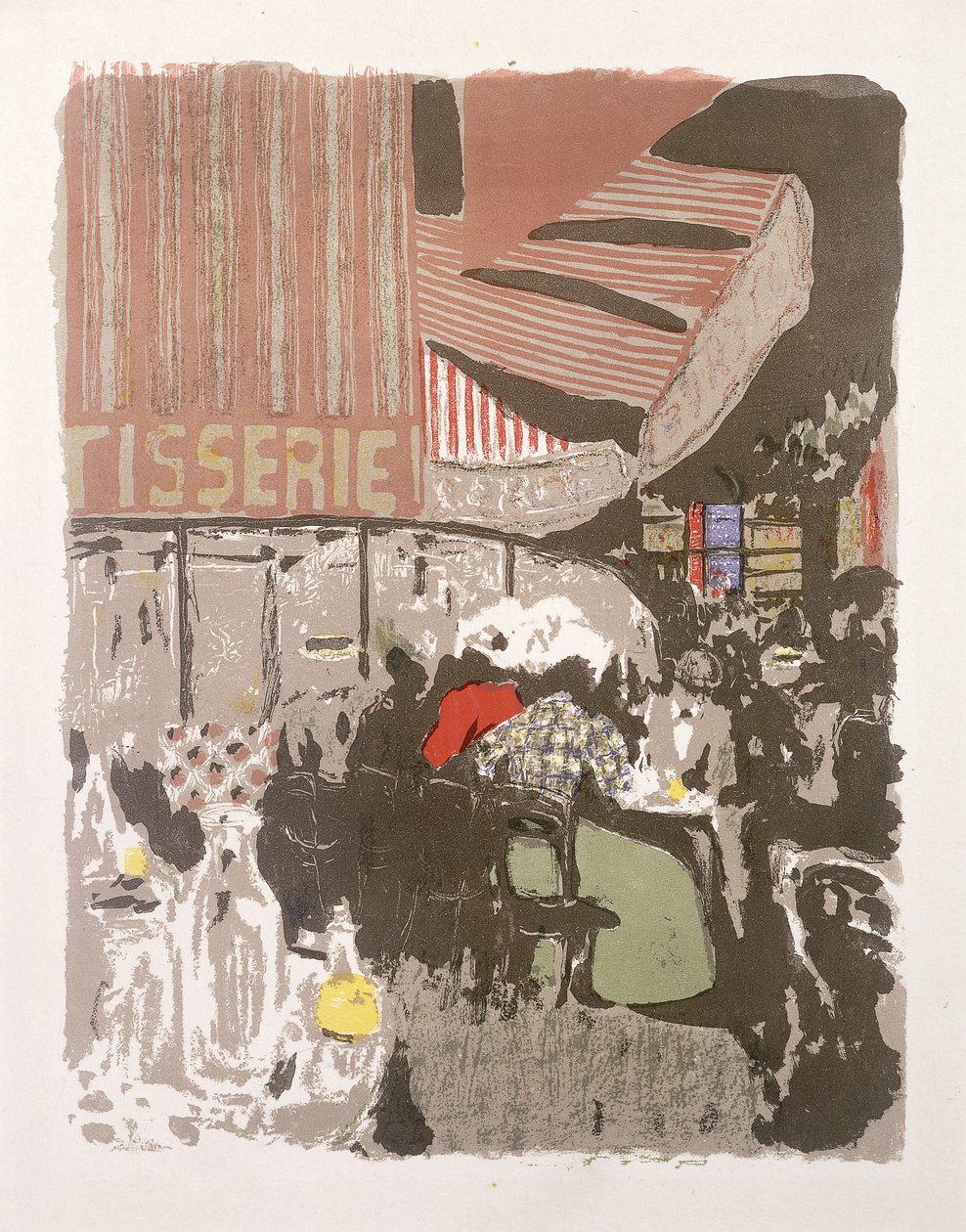 La Patisserie, maisemista ja sisätiloista, 1899 tekijältä Edouard Vuillard
