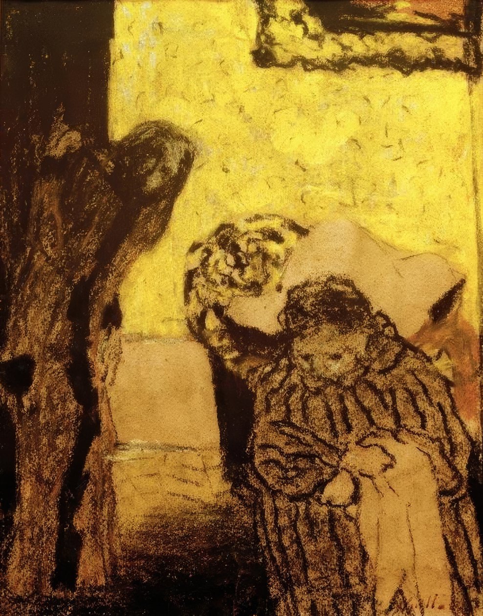 La sieste ou la convalescence tekijältä Edouard Vuillard