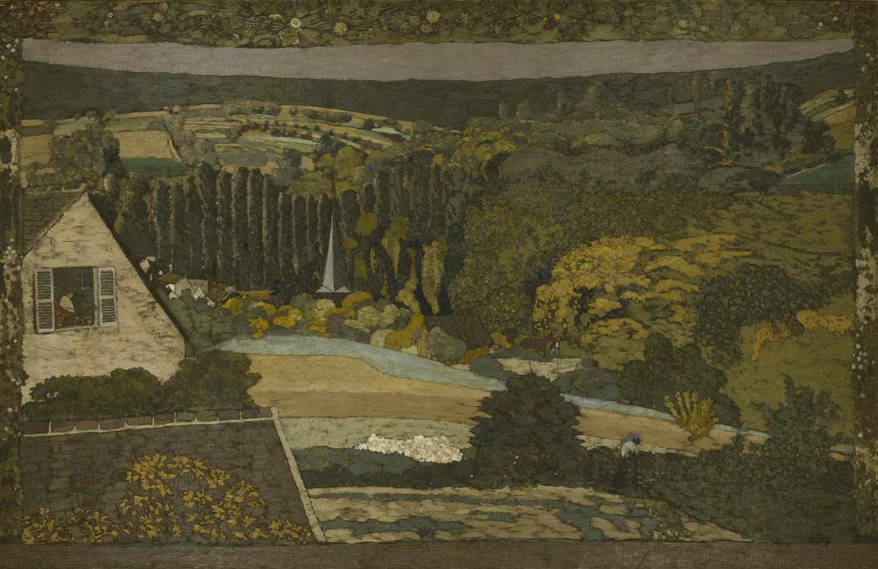 Maisema: Ikkuna metsään päin, 1899 tekijältä Edouard Vuillard