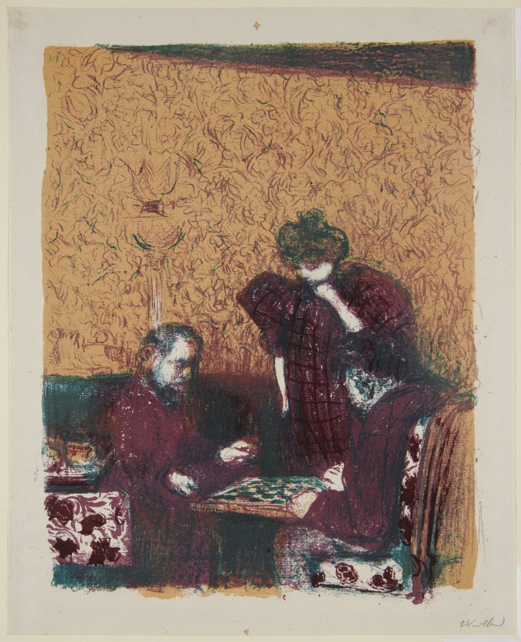 Landschaften und Innenräume: Das Dame-Spiel tekijältä Edouard Vuillard