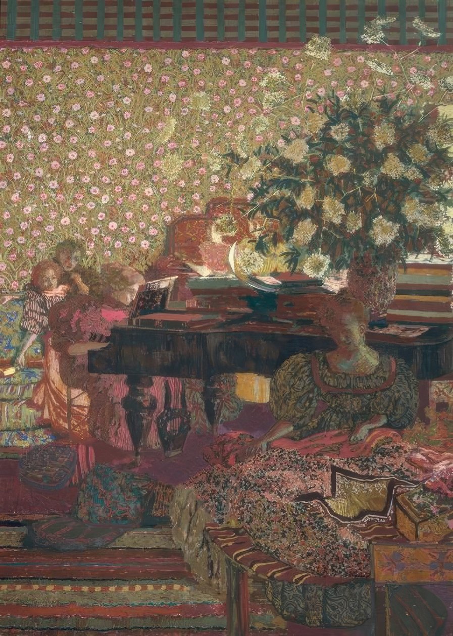 Le piano (La musique) tekijältä Edouard Vuillard