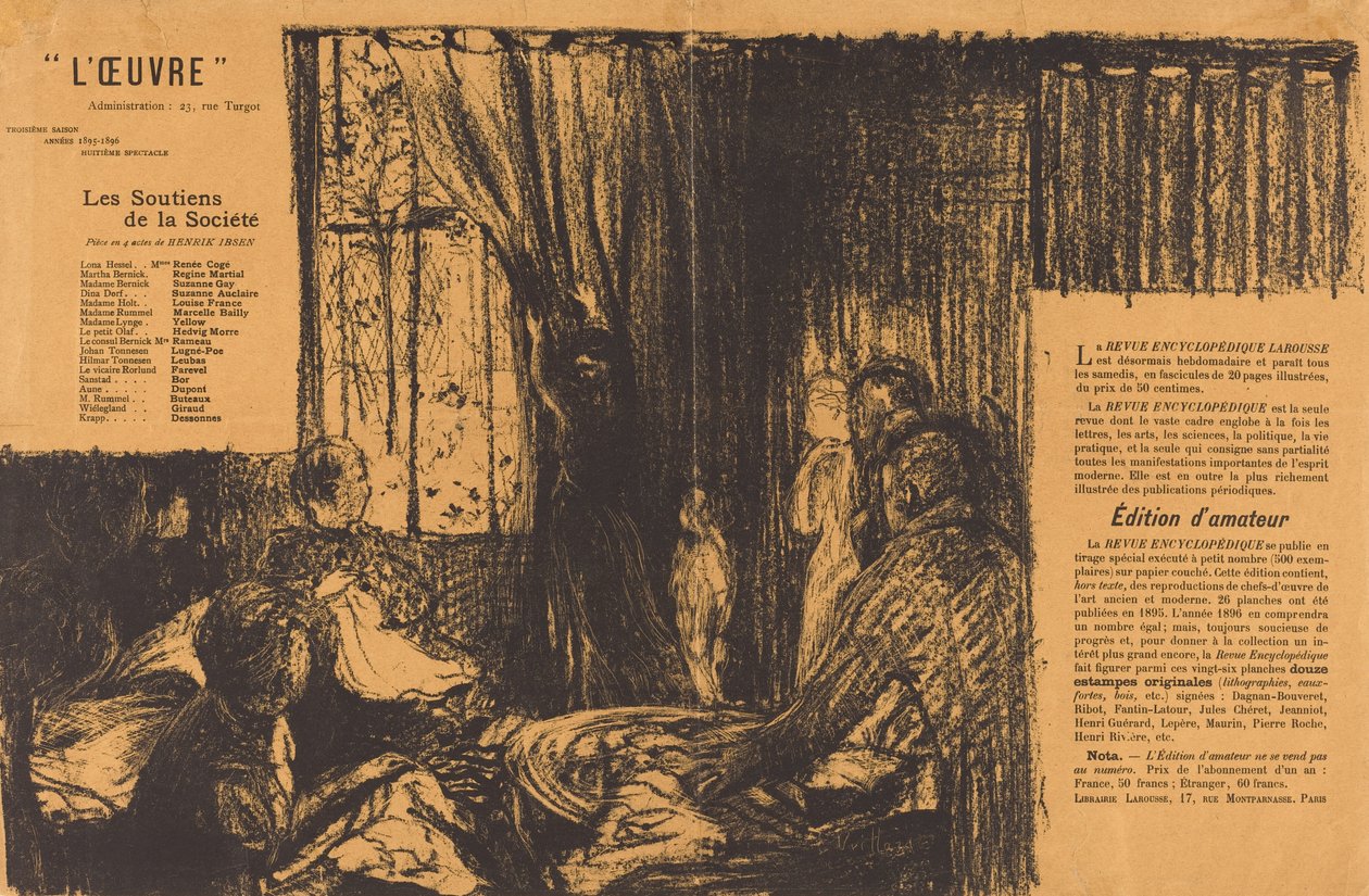 Yhteiskunnan kannattajia tekijältä Edouard Vuillard