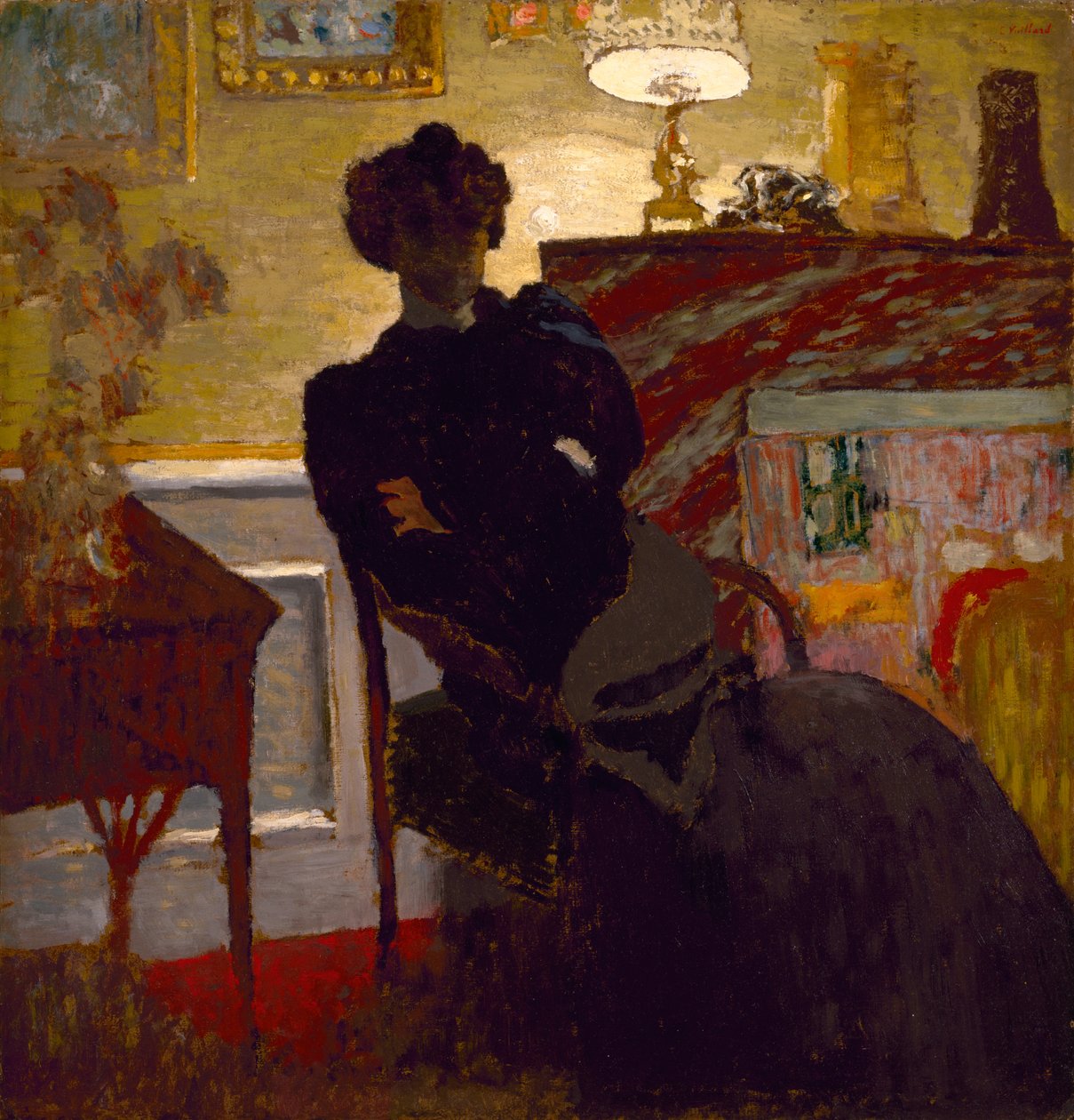 Madame Hessel kotona, n. 1908 tekijältä Edouard Vuillard