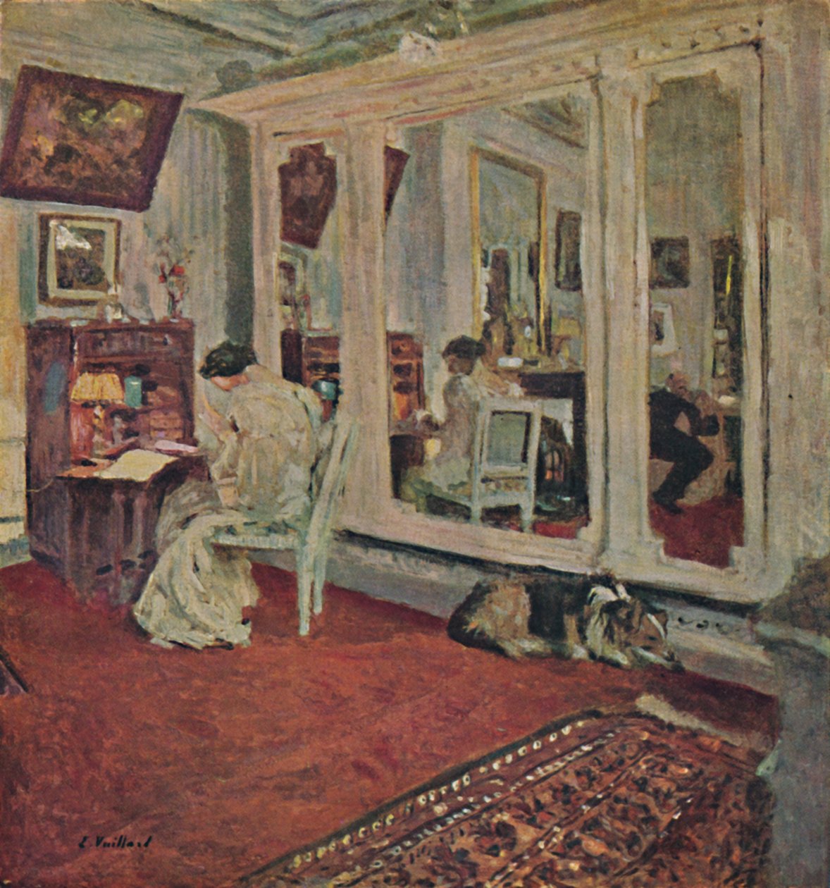 Mme Hessel, rue Rivoli Noin 1902, c1902, 1946 tekijältä Edouard Vuillard