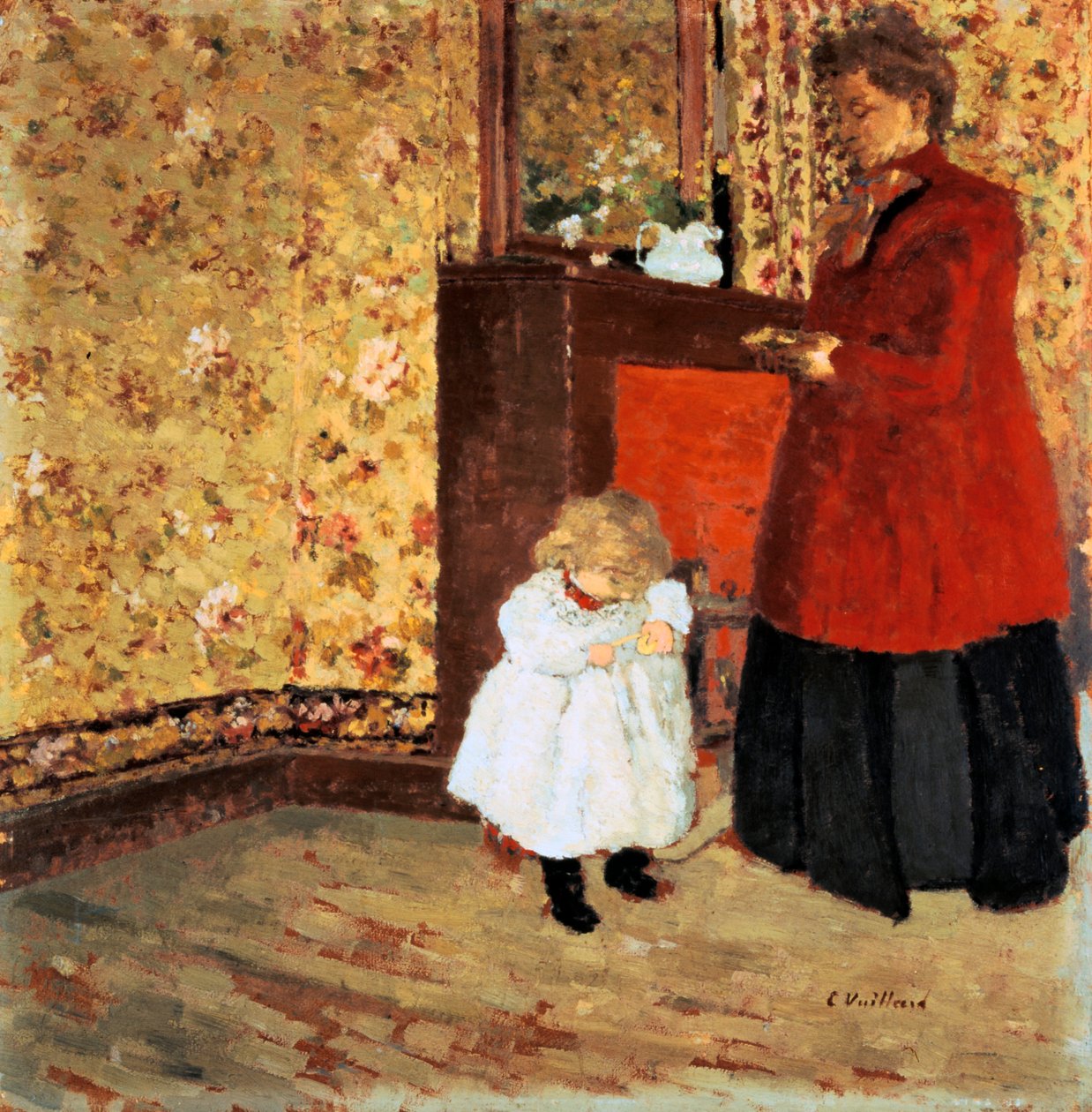 Äiti ja lapsi, 1900 tekijältä Edouard Vuillard
